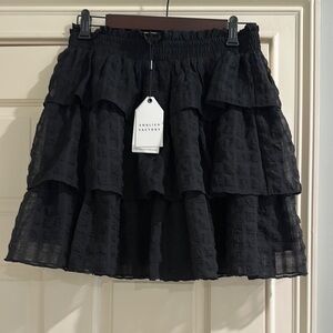 English Factory Black Bubble Mini Skirt